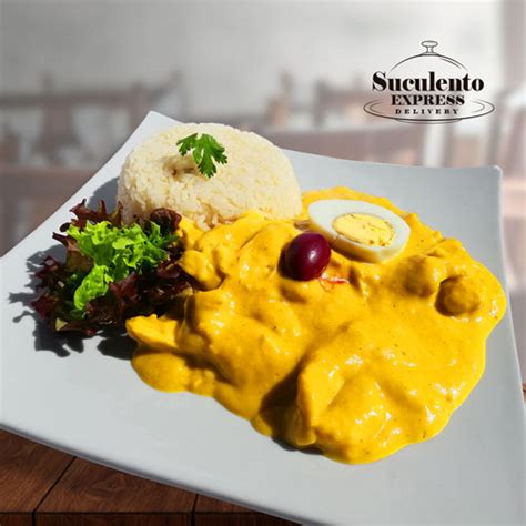 Aji de pollo y arroz