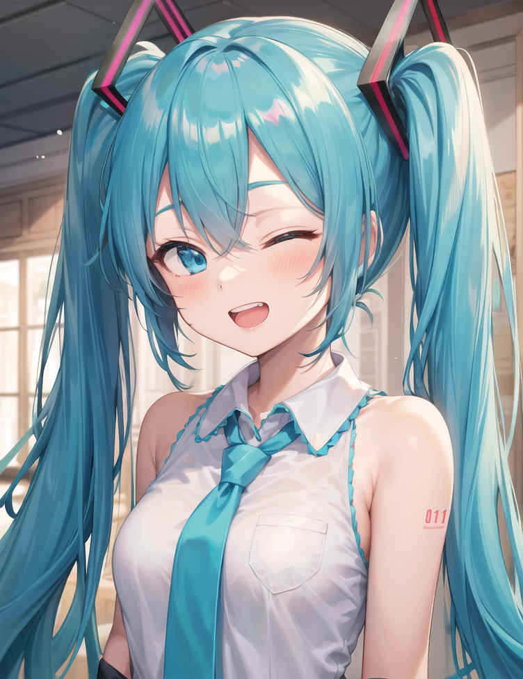 00022-1769428138-masterpiece, best quality, hatsune miku, 1girl, white shirt, blue necktie, bare shoulders, very detailed background, hands on ow.png