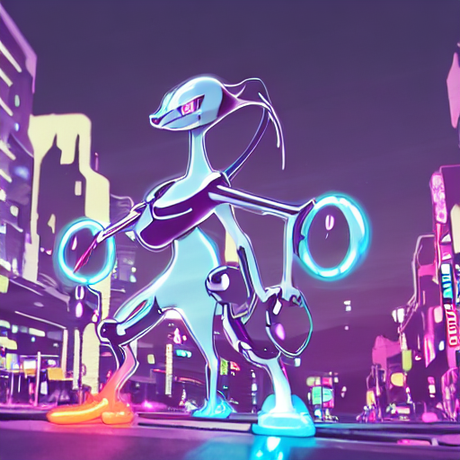 Cyberpunk Mewtwo