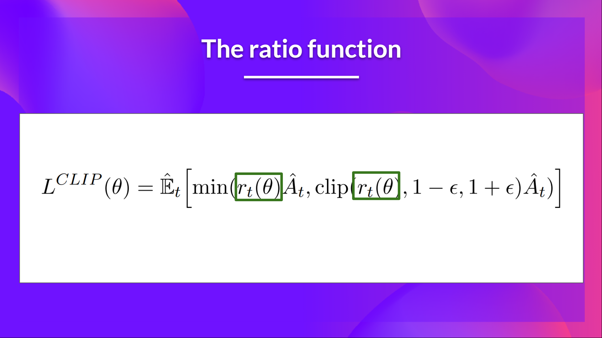 Ratio