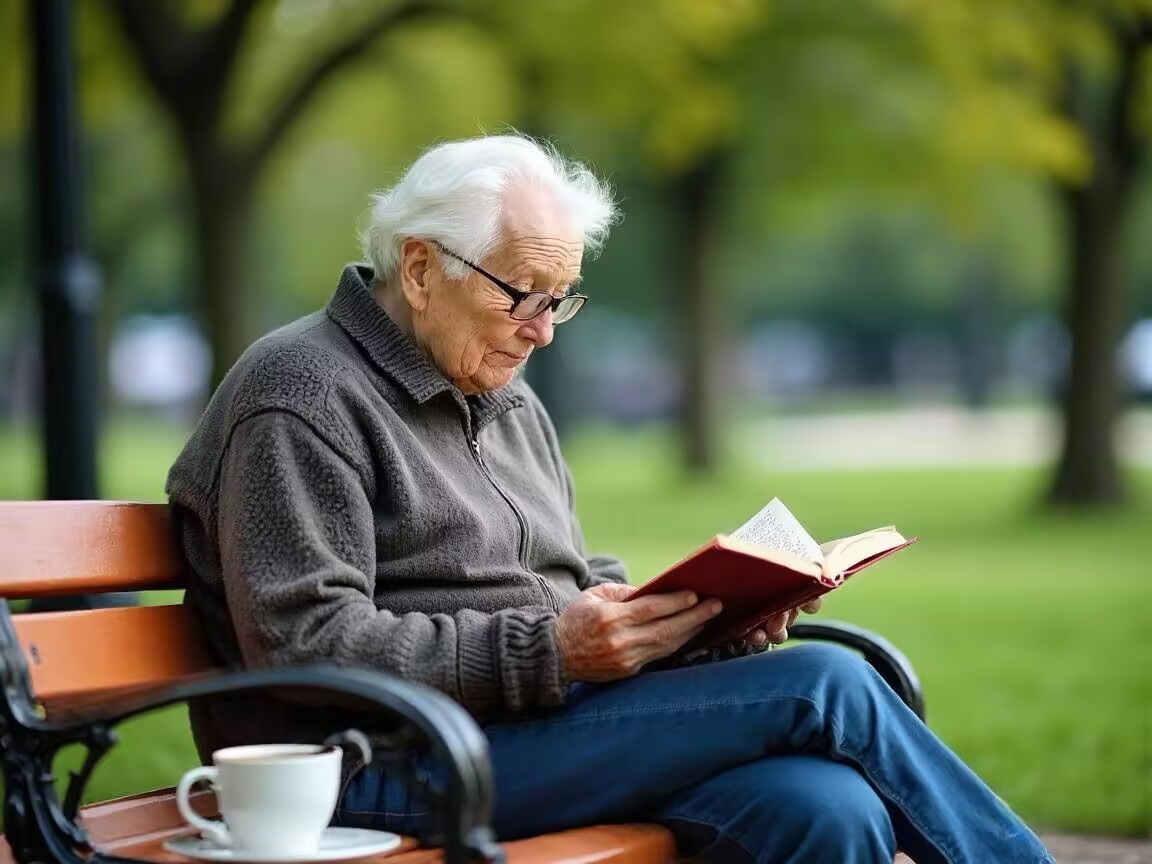 elderly-reading